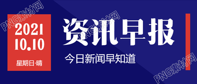 资讯早报新闻通知公众号首图