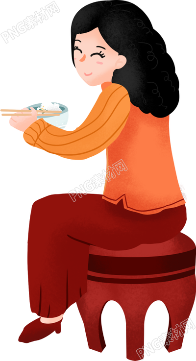 卡通手绘妈妈免抠png素材