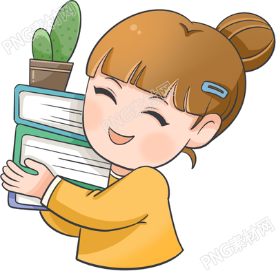 卡通手绘女生职业实习工作图片免抠png素材