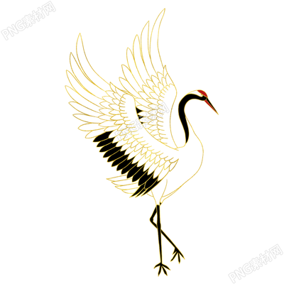 中國風國潮丹頂鶴圖片免摳png素材