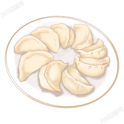 卡通手绘水饺图片免抠png素材