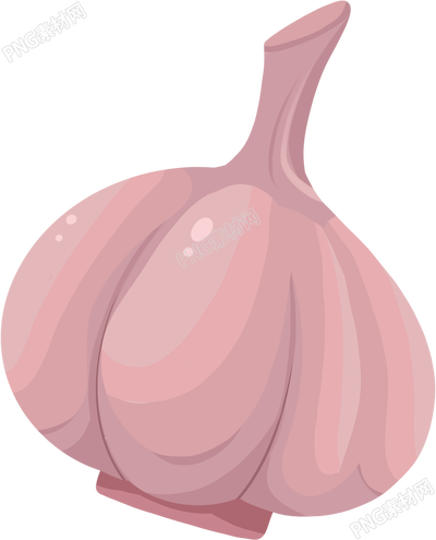手绘有机大蒜蔬菜免抠图片素材