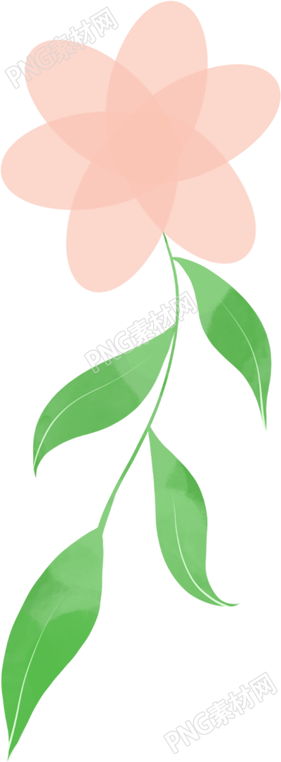 一朵花图片卡通手绘免抠素材