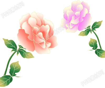 手绘鲜花装饰图片素材
