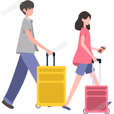 夏日欢乐情侣出行旅游图片素材