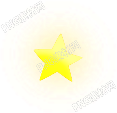 卡通手绘发光星星装饰免抠图片素材