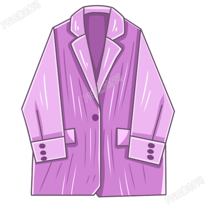 卡通手绘西服服装服饰素材