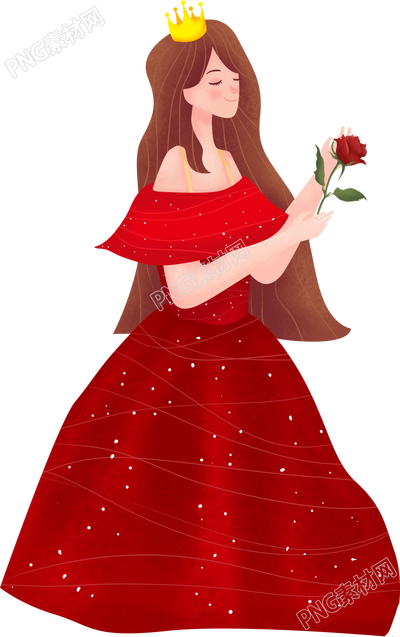 卡通手绘三八妇女节人物插画
