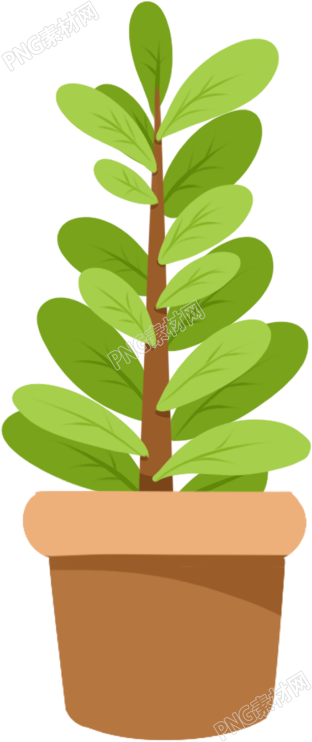绿色盆栽植物素材