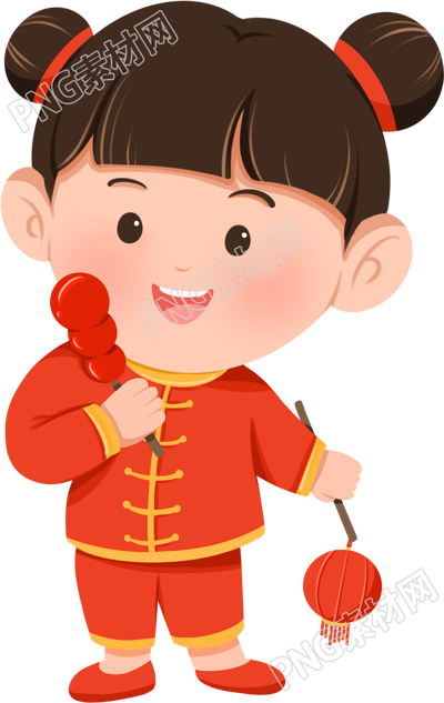 新年喜庆女孩素材