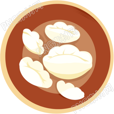 一碗饺子素材