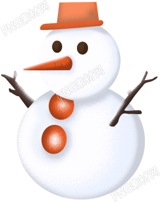 雪人手绘素材