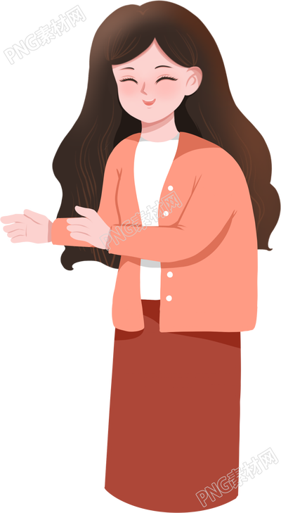 温柔的女老师人物素材