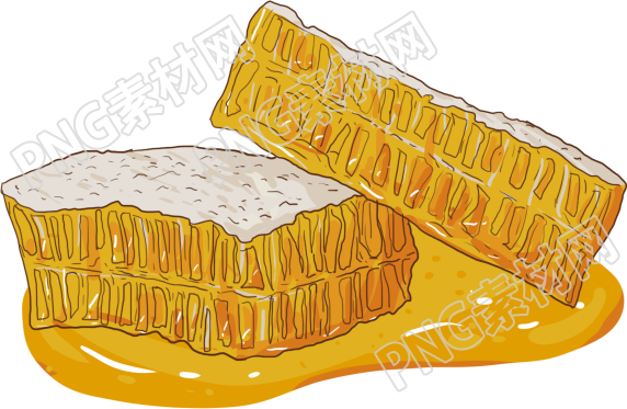 蜂巢蜜素材