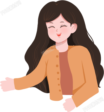 温柔微笑的女生素材