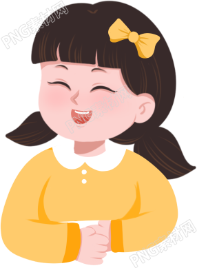 欢笑的女孩素材