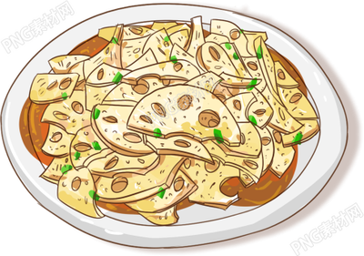 炒藕的美食素材