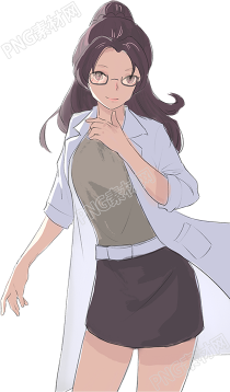 眼镜女生人物素材