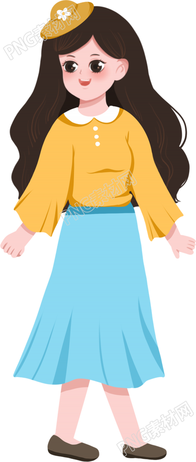 温柔女士人物素材
