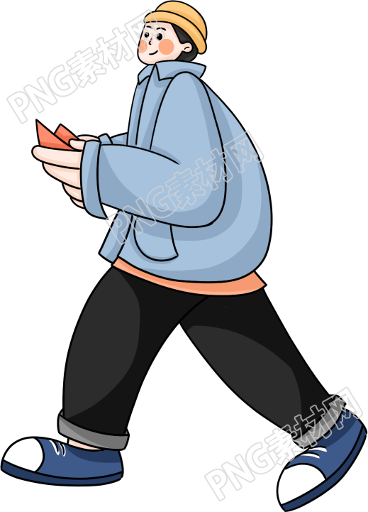 职场穿蓝衣服的男孩