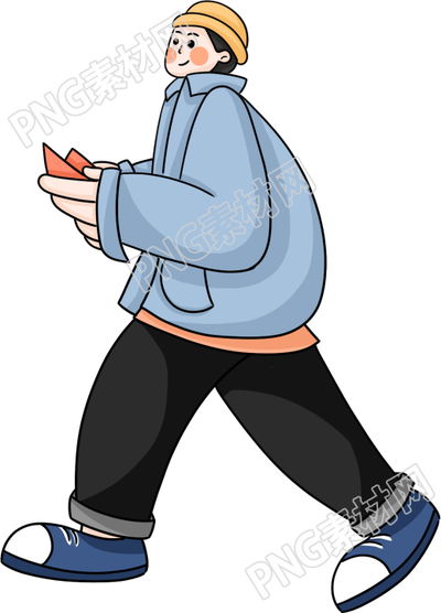 职场穿蓝衣服的男孩