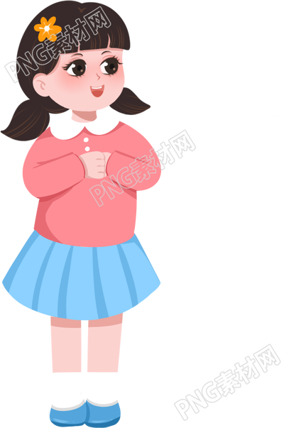 穿裙子的小女孩