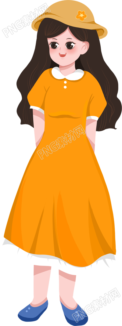 长卷发可爱的女生