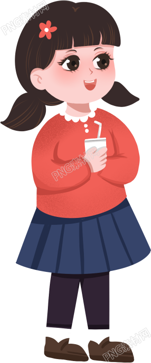 双马尾小女孩可爱素材