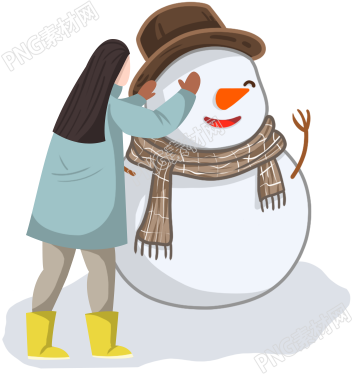 堆雪人素材