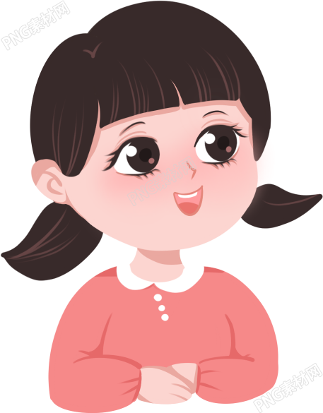 双马尾的可爱小女孩