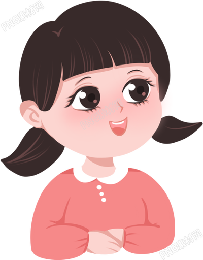 双马尾的可爱小女孩