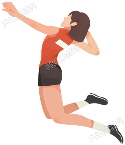 跳跃女生体育运动素材
