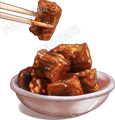 麻辣鸭脖美食素材