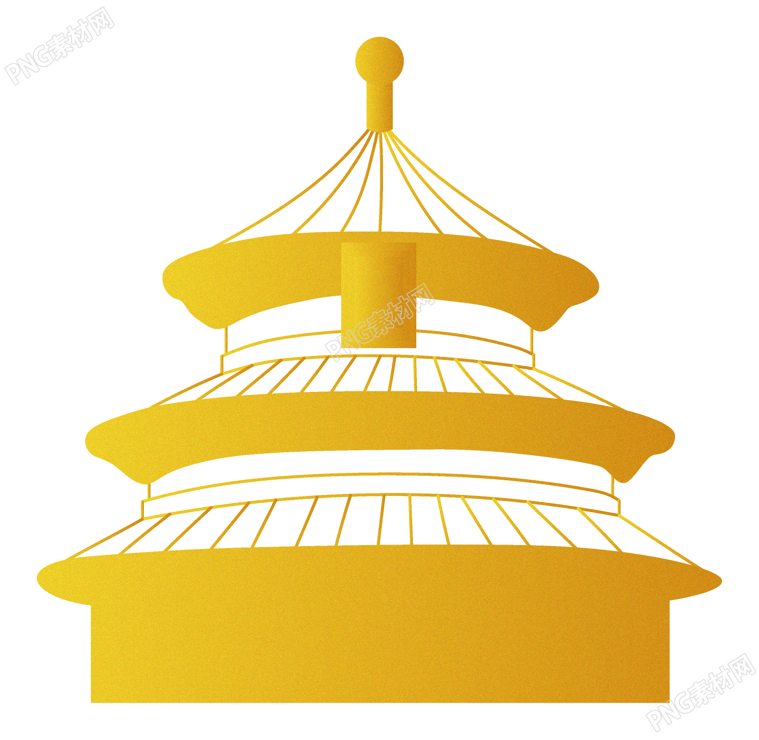 建筑古塔剪影素材