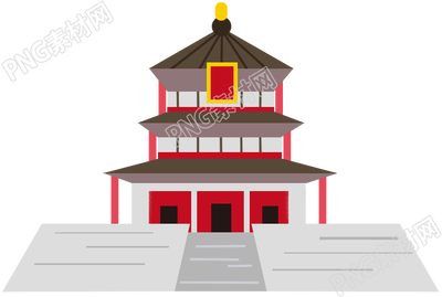 扁平风古建筑