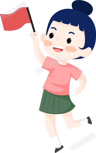 丸子头小女生