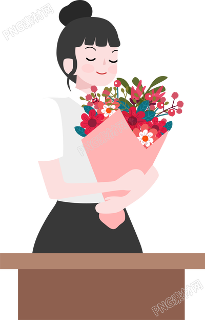 老师课堂讲台鲜花