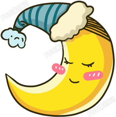 月亮睡眠素材