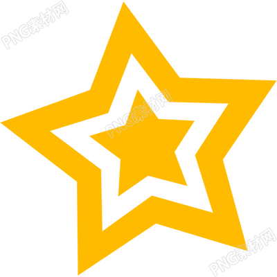 金色五角星星素材