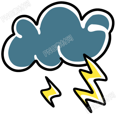 雷电天气素材