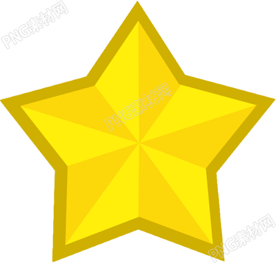 金色五角星闪光素材