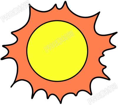 火红的大太阳素材