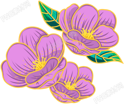紫色鲜花花朵素材