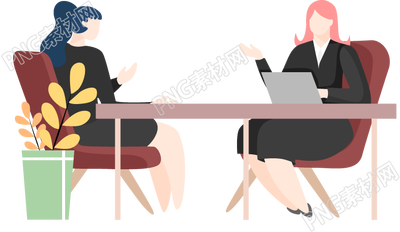 商务工作对话交流女生
