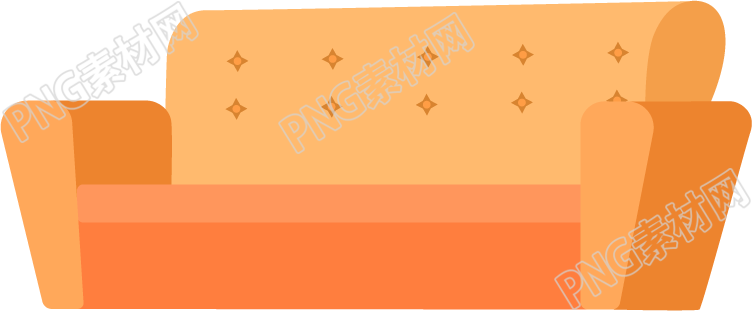 橙色沙发素材