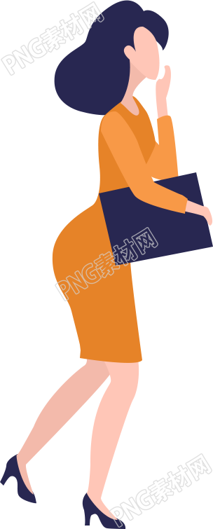 捂嘴的职业女性