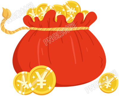 金融钱袋素材