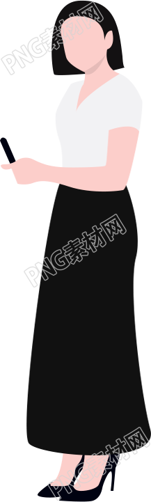 拿笔/短发人物