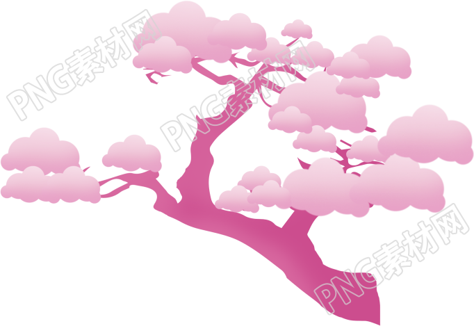 粉色的树素材