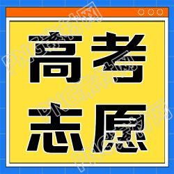 蓝黄背景高考填报志愿指南微信公众号次图